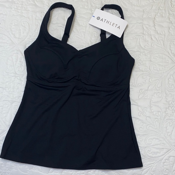 Athleta Sleek Black Tankini Top - Picture 7 of 7